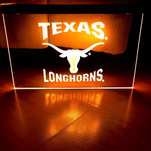 TEXAS LONGHORNS LED NEON LIGHT SIGN 8x12 - Picture 1 of 3